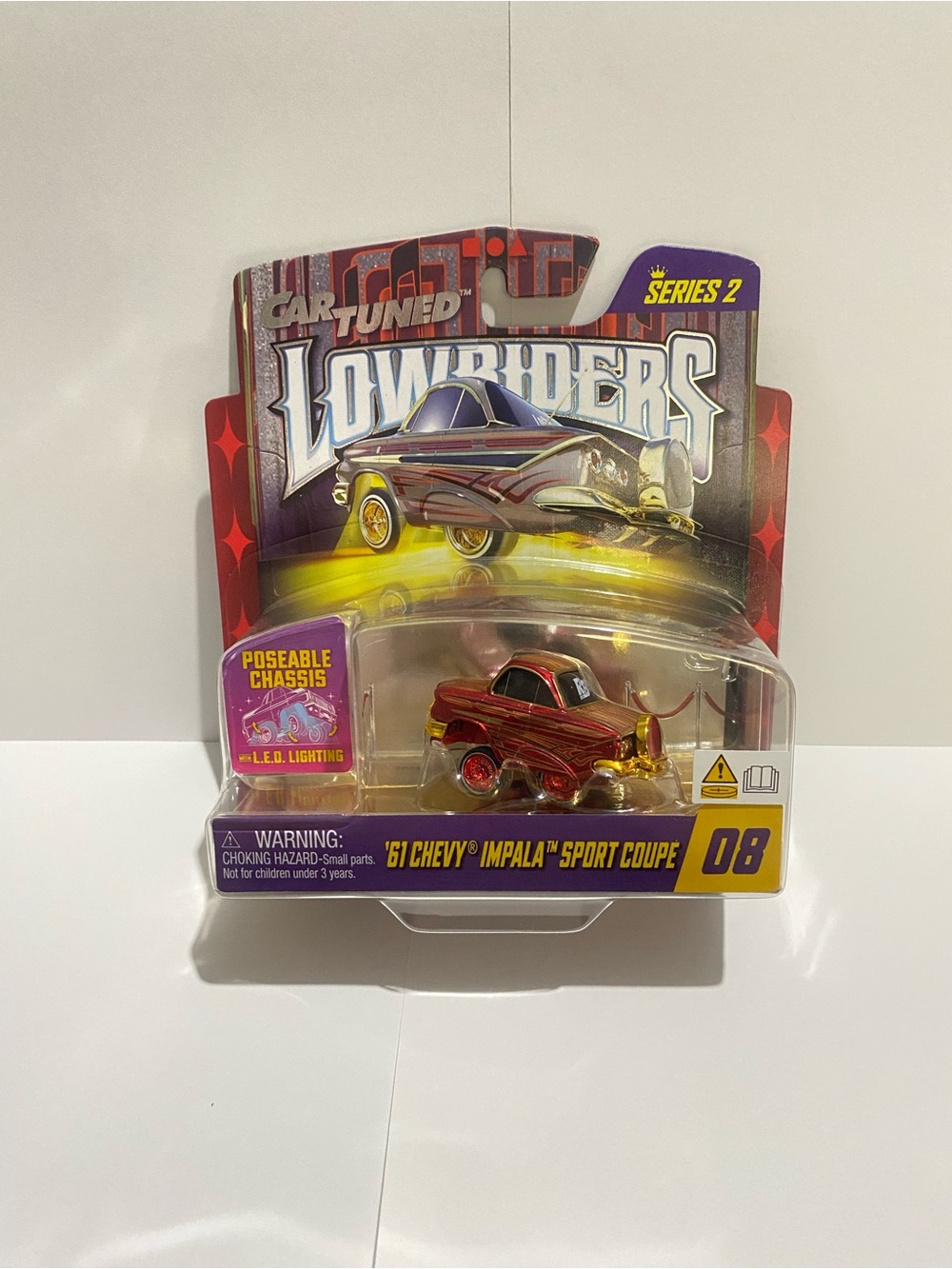 2026 Car Tuned RED BOTTOM Chase Lowriders Series 2 ‘61 CHEVY IMPALA COUPE CHASE